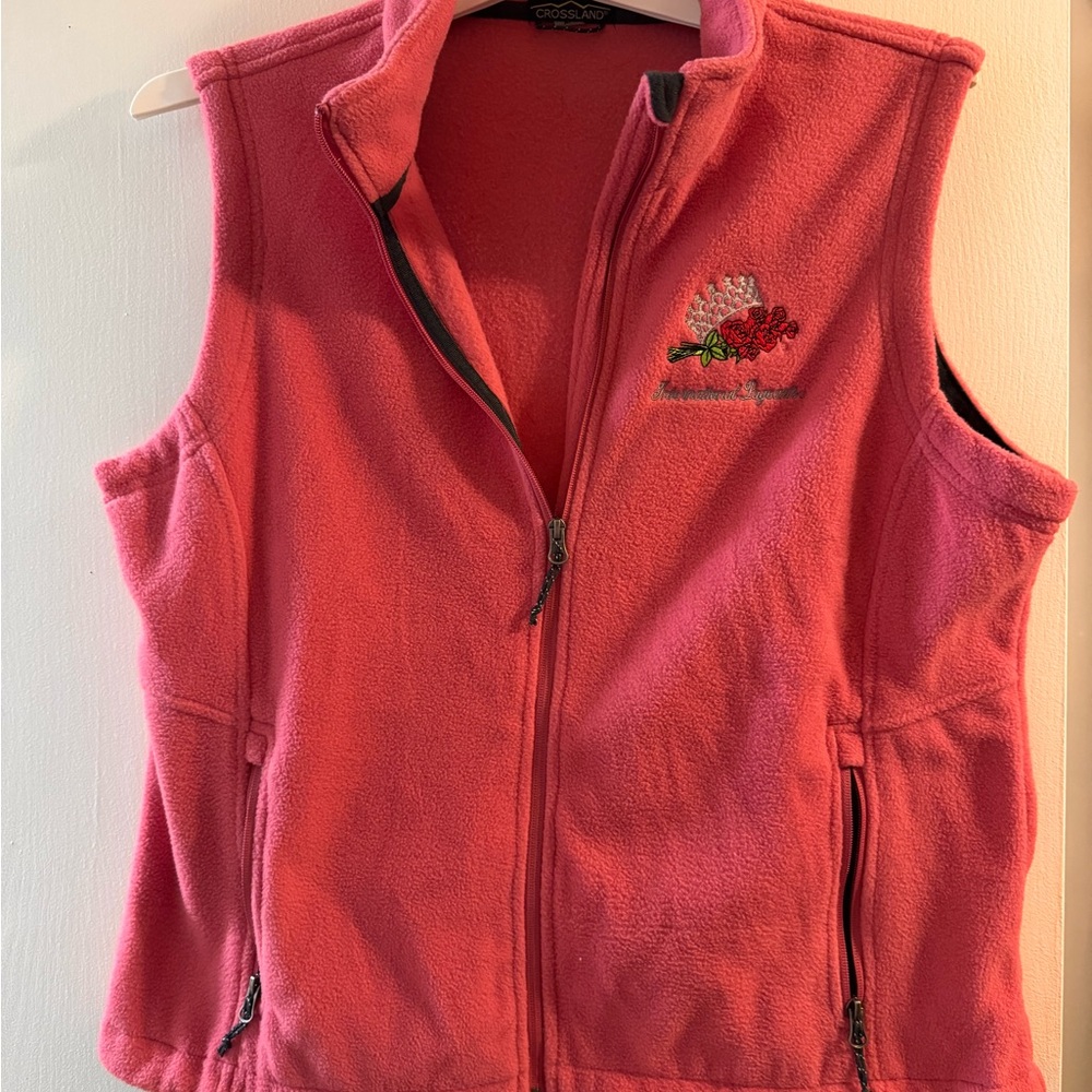 Women's International Pageant system Pink Fleece Vest